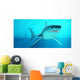 Great White Shark Swimming Wall Decal Design 1