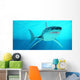 Great White Shark Swimming Wall Decal Design 1