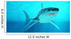 Great White Shark Swimming Wall Decal Design 1