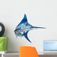 Blue Marlin Wall Decal Design 2