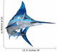 Blue Marlin Wall Decal Design 2
