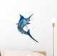 Blue Marlin Wall Decal Design 1