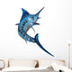 Blue Marlin Wall Decal Design 1
