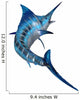 Blue Marlin Wall Decal Design 1