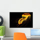 Brightly Colored Bioluminescent Jellyfish Wall Decal