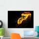 Brightly Colored Bioluminescent Jellyfish Wall Decal