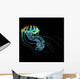 Bioluminescent Jellyfish Wall Decal Design 2