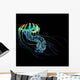 Bioluminescent Jellyfish Wall Decal Design 2