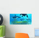 Three Killer Whales Pass Wall Decal