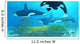 Three Killer Whales Pass Wall Decal