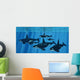 Pod Killer Whales Swimming Wall Decal