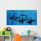Pod Killer Whales Swimming Wall Decal