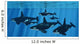 Pod Killer Whales Swimming Wall Decal