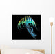 Bioluminescent Jellyfish Wall Decal Design 1