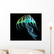 Bioluminescent Jellyfish Wall Decal Design 1