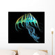 Bioluminescent Jellyfish Wall Decal Design 1