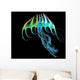 Bioluminescent Jellyfish Wall Decal Design 1