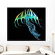 Bioluminescent Jellyfish Wall Decal Design 1
