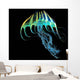 Bioluminescent Jellyfish Wall Decal Design 1