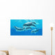 Group Bottlenose Dolphins Foraging Wall Decal