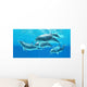 Group Bottlenose Dolphins Foraging Wall Decal