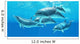 Group Bottlenose Dolphins Foraging Wall Decal