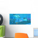 Butterflyfish Swimming Away from Wall Decal