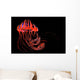 Brightly Colored Jellyfish Illustration Wall Decal Design 2