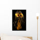 Brightly Colored Jellyfish Illustration Wall Decal Design 1