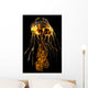 Brightly Colored Jellyfish Illustration Wall Decal Design 1