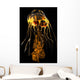 Brightly Colored Jellyfish Illustration Wall Decal Design 1