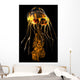Brightly Colored Jellyfish Illustration Wall Decal Design 1
