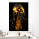 Brightly Colored Jellyfish Illustration Wall Decal Design 1