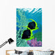 Pair Pennant Coralfish Swimming Wall Decal