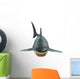 Great White Shark Illustration Wall Decal Design 2