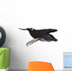 Humpback Whale Illustration White Wall Decal
