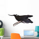 Humpback Whale Illustration White Wall Decal