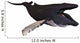 Humpback Whale Illustration White Wall Decal