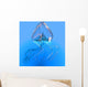Blue Jellyfish Illustration Wall Decal