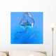 Blue Jellyfish Illustration Wall Decal