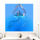 Blue Jellyfish Illustration Wall Decal