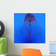 Red Jellyfish Illustration Wall Decal