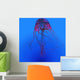 Red Jellyfish Illustration Wall Decal
