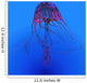 Red Jellyfish Illustration Wall Decal