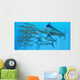 School Amemasu Fish Try Wall Decal
