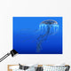 Blue Spotted Jellyfish Illustration Wall Decal