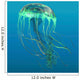 Green Jellyfish Illustration Wall Decal