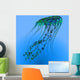 Green and Blue Jellyfish Wall Decal