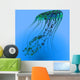 Green and Blue Jellyfish Wall Decal