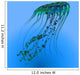 Green and Blue Jellyfish Wall Decal